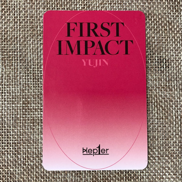 KEP1ER YUJIN [ FIRST IMPACT ] Official Photocard, Connect O Ver. / New / Gift