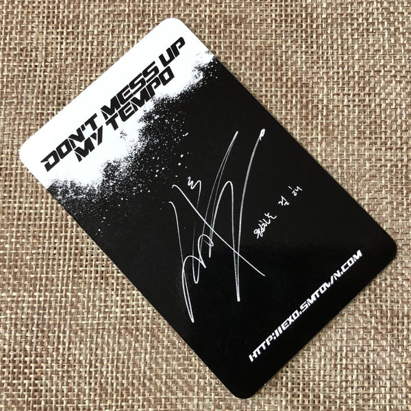 EXO SEHUN [Don't Mess Up My Tempo] Official Photocard, Allegro 5th Album / Gift