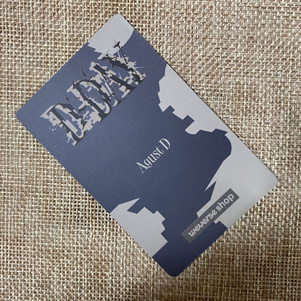 BTS SUGA [Agust D D-Day Weverse Shop POB] Official Photocard, Solo / New, Rare