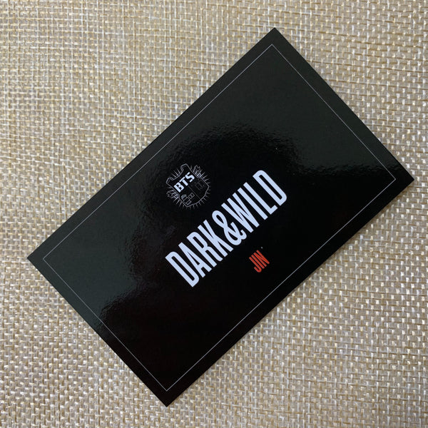 BTS JIN [ Dark & Wild Official Photocard ] 1st Studio Album / NEW, RARE /+Gift