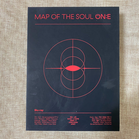 BTS [Map of the Soul ON:E] Blu-Ray + Photobook + Photo Stand + Postcard Set /+G