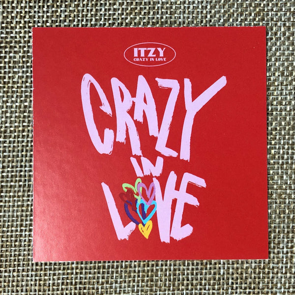 ITZY YUNA #2 [ CRAZY IN LOVE ] Official Preorder Special Photocard / New / Gift