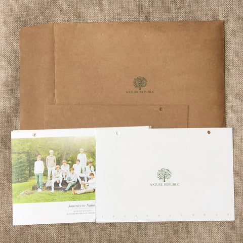EXO [ EXO-K EXO-M Nature Republic ] Official Limited Calendar / New / Gift