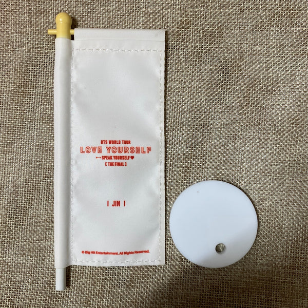 BTS JIN [ Love Speak Yourself World Tour Final ] Official Mini Flag / New / Gift
