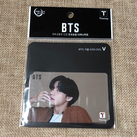BTS V [ 2021 CU T-Money ] Official Mirror Transportation Photocard / New / Gift