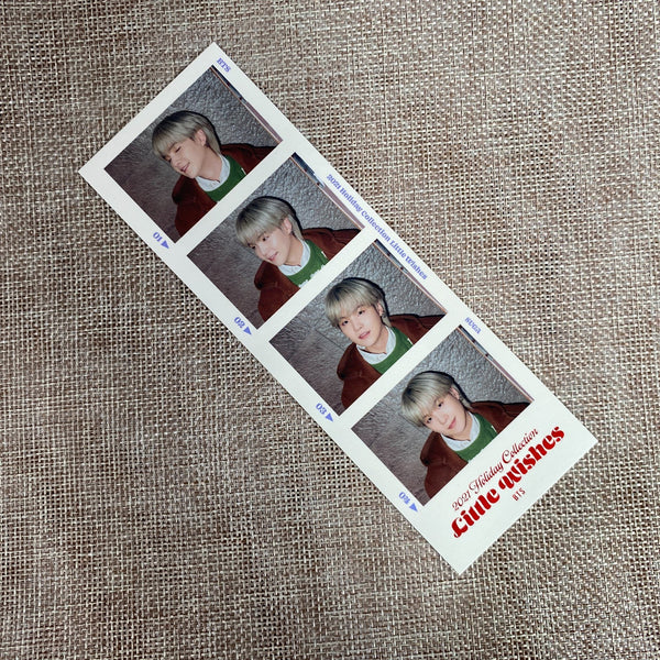 BTS Suga [ 2021 Holiday Little Wishes ] Official 4 cut photocard /New, Rare/Gift