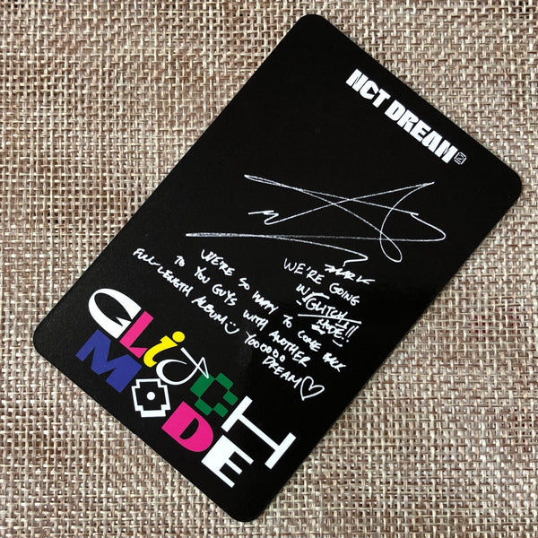 NCT DREAM MARK [GLITCH MODE Photobook] Official Photocard, Digipack / New / Gift