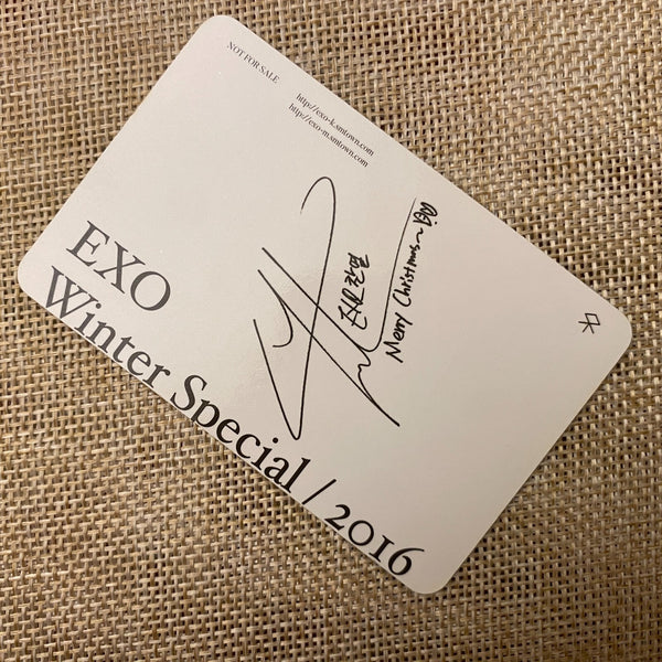 EXO CHANYEOL [2016 Winter Special Universe] Official Photocard / New, Rare /+G
