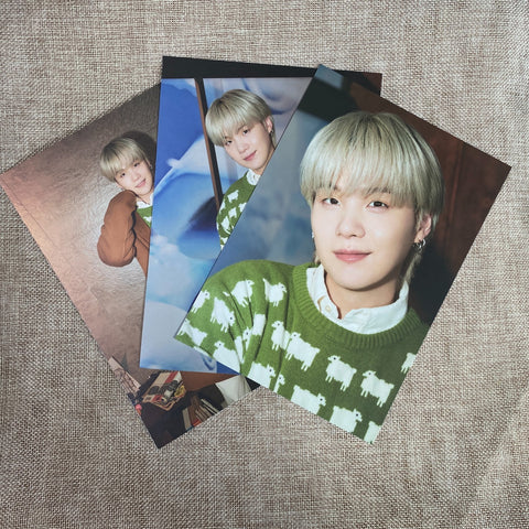 BTS SUGA Set [ 2021 Holiday Collection Little Wishes Photobook ] New, Rare /Gift