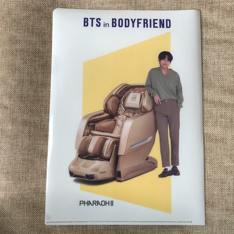 BTS V TAEHYUNG [ BODYFRIEND ] Official Clear File Holder / New, Rare / Gift
