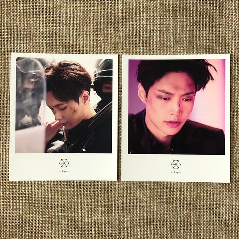 EXO LAY [ EX'ACT ] Official Polaroid Photocard Set of 2, Postcard / New / Gift