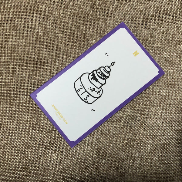 BTS JIMIN 3/4 [BANG BANG CON The Live] Official Message Photo Photocard / New /G