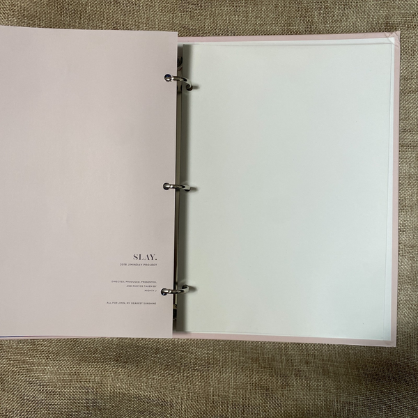 BTS JIMIN [ SLAY Exhibition] Photobook by Mighty, 250 pg 22x29cm /Good / +Gift