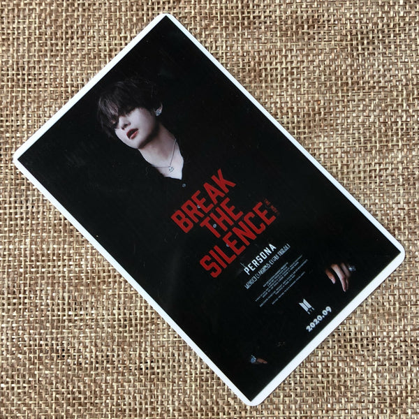 BTS V #2 [Break The Silence Movie] Official Ticket Photocard Photo / New / Gift