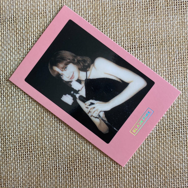 BLACKPINK LISA [Light Stick Ver 2] Official Polaroid Photocard / New, Rare /+G