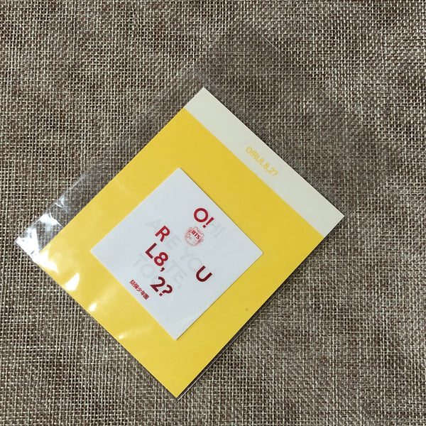BTS [Oh, Always] Official O!RUL8,2? Album Cover Sticker, 2018 Exhibition / Gift