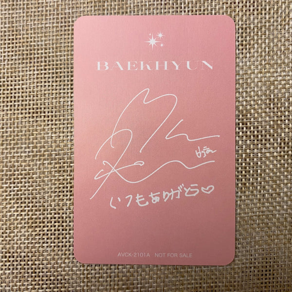 EXO BAEKHYUN [Japan 1st Mini Album] Official Trading Photocard / New, Rare /+G
