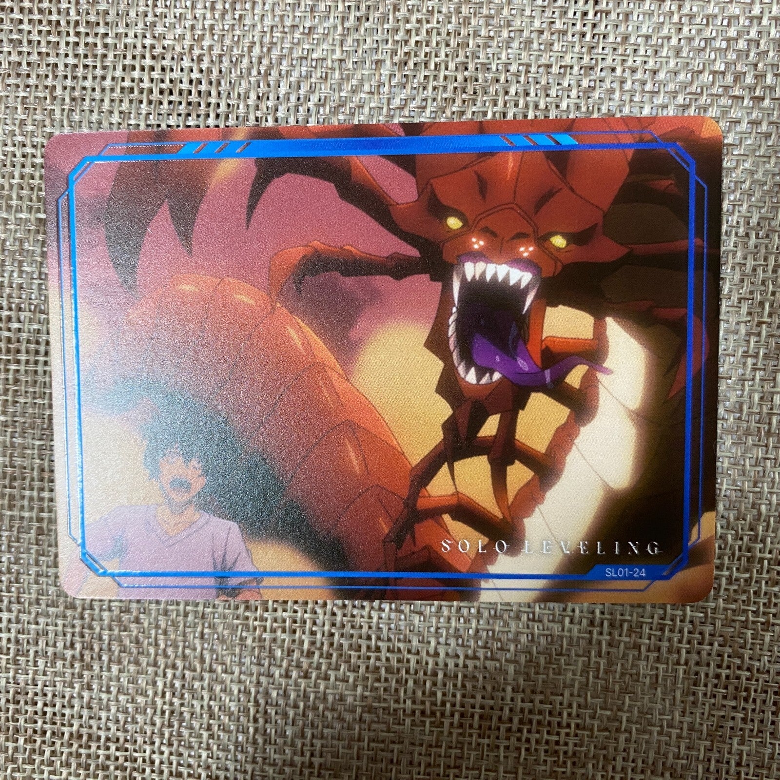 Solo Leveling SL01-24 / Double Rare (1pc)  Sung Jin-woo Webtoon Trading Card /