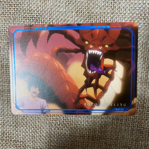 Solo Leveling SL01-24 / Double Rare (1pc)  Sung Jin-woo Webtoon Trading Card /