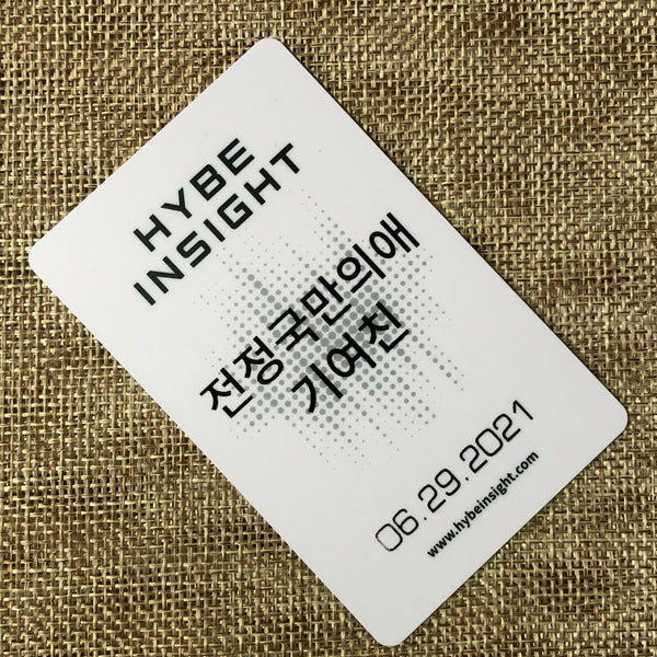 BTS JUNGKOOK [ Hybe Insight ] Official Photocard Ticket / New / Gift