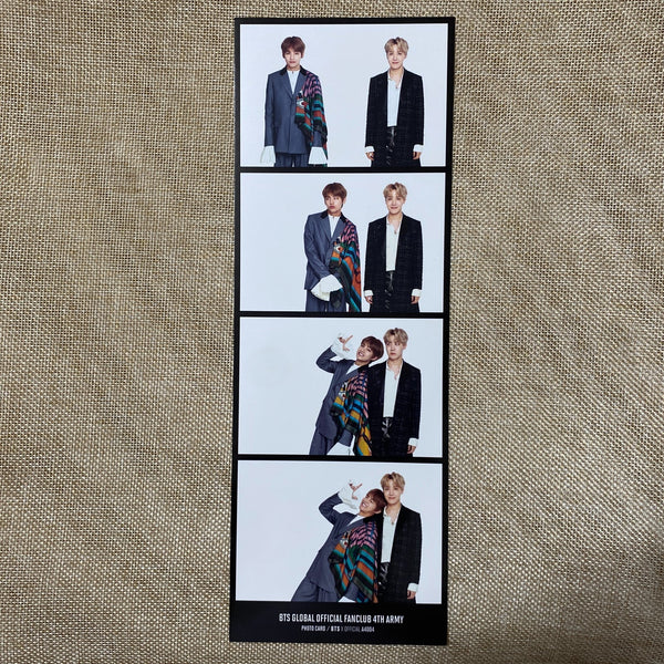 BTS [ GLOBAL FAN CLUB 4th ARMY ] Official Photocard Set, 4 Cut / New / Gift