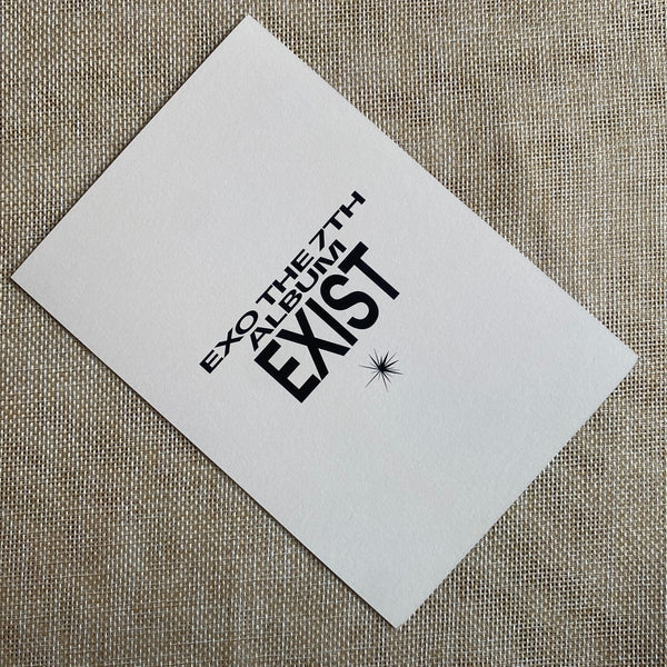 EXO CHEN #3 [ EXIST ] Official Postcard, 7th Album / New, Rare / Gift