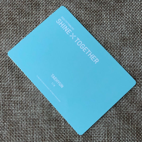 TXT TAEHYUN 7/8 [2021 Shine Together Fanlive] Official Mini Photocard / Gift