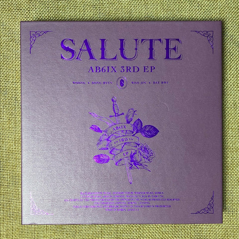 AB6IX [ SALUTE ] 3rd Album Loyal Ver. / CD+ Photobook + Memo Board, NO PC / New