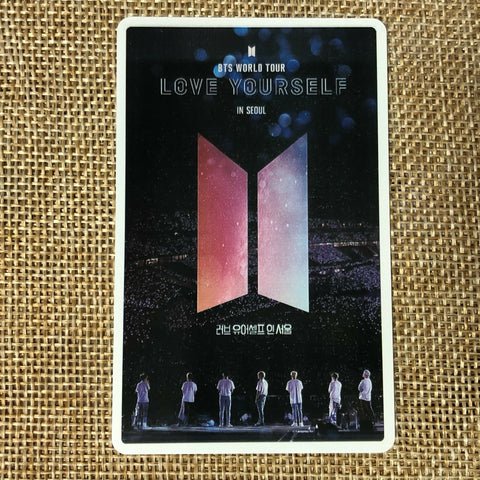 BTS GROUP #18 [Love Yourself Movie] Official Ticket Photocard Photo / New / Gift