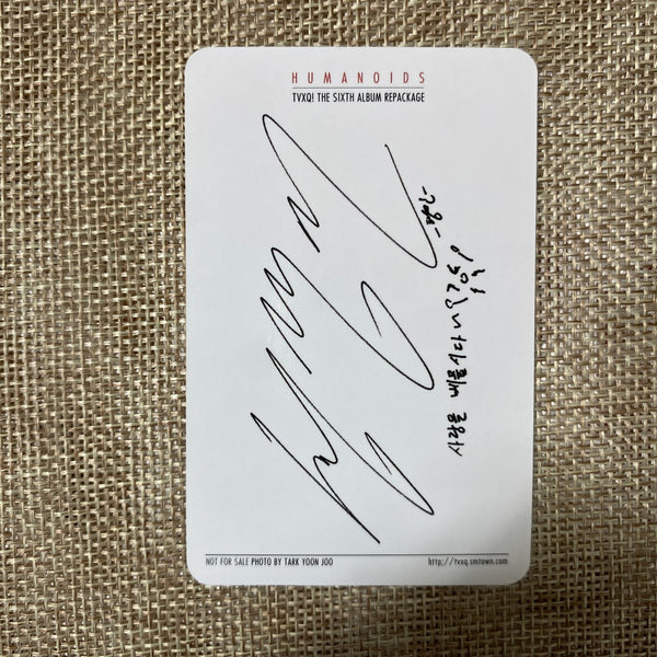TVXQ [ Humanoids ] All Members Signed Autographed Promo Album /Mint, Rare / Gift