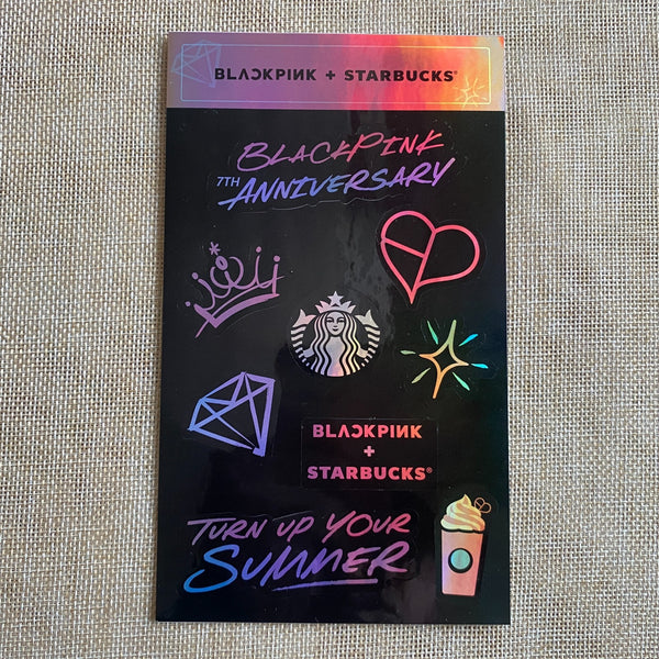BLACKPINK X Starbucks [ 7th Anniversary Sticker Limited ] / New, Rare / Gift