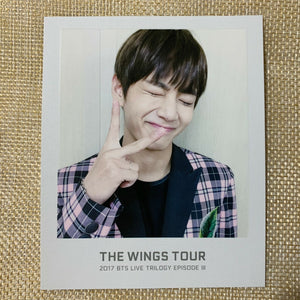 BTS V [WINGS Tour 2017 Trilogy Ticket] Official Polaroid Photocard / New / Gift