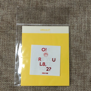 BTS [Oh, Always] Official O!RUL8,2? Album Cover Sticker, 2018 Exhibition / Gift