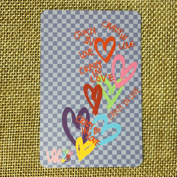 ITZY YUNA #4 [ CRAZY IN LOVE ] Official Photocard, 1st Album / New / Gift