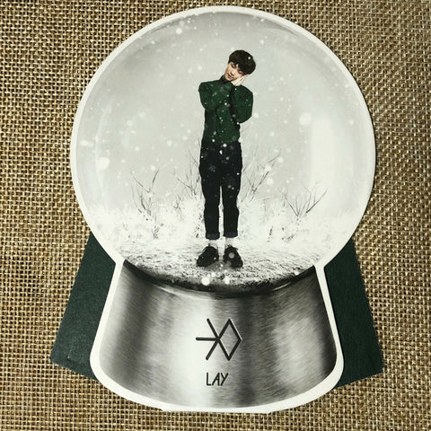 EXO LAY [ Miracles in December ] Official Snowglobe Standee / New / Gift
