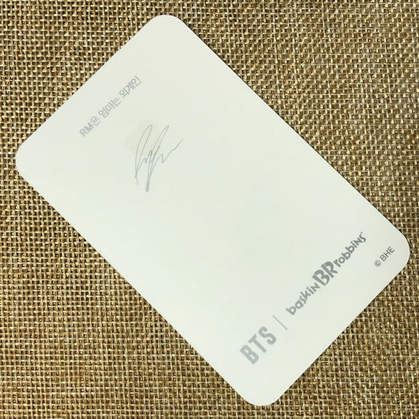 BTS RM [ Baskin Robbins Promo ] Official Limited Photocard / New / Gift