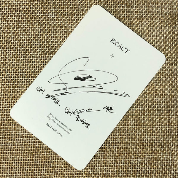 EXO SEHUN [ EXACT EX'ACT ] Official Photocard, 3rd Album Korean Ver / New / Gift