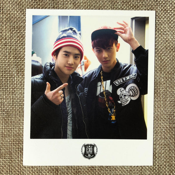 EXO GROUP [XOXO Growl] Official Polaroid Photocard Set of 5, Postcard / Gift