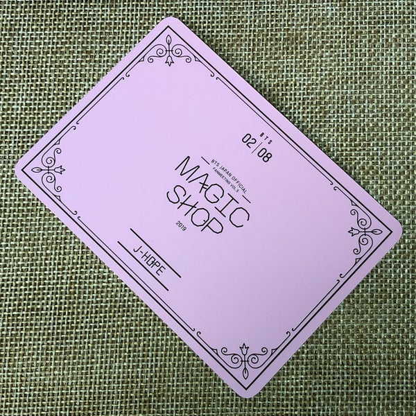 BTS J-HOPE 2/8 [MAGIC SHOP Fan Meeting Japan] Official Mini Photocard / Gift