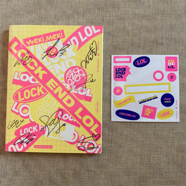 WEKI MEKI HAND SIGNED #2 [Lock End LOL] Promo 2nd Mini Album Autographed / Gift