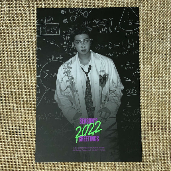 BTS RM [ 2022 Season's Greetings ] Official Postcard / New / Gift