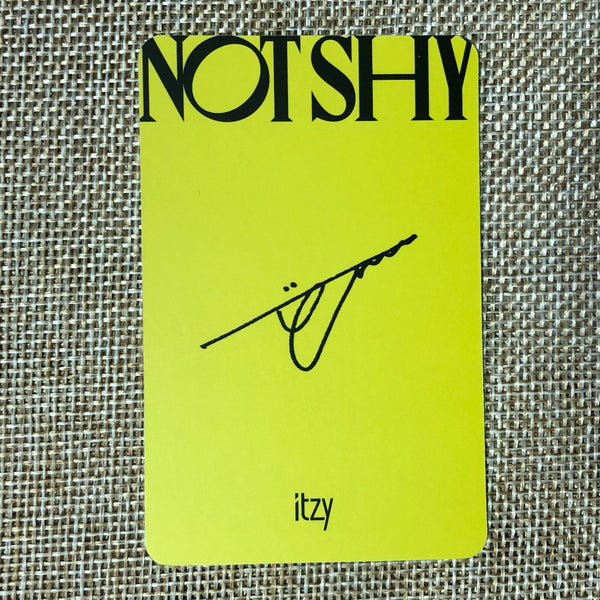 ITZY YUNA [ NOT SHY ] Official Photocard, 3rd Mini Album / New / Gift