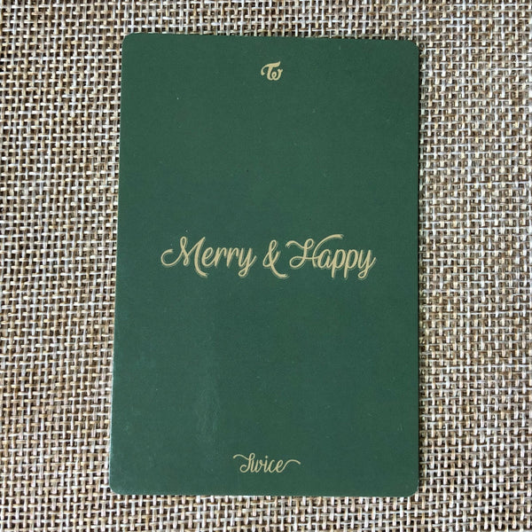 TWICE JIHYO [ Merry & Happy Pre-Order Official Photocard ] 1st Album / New /+GFT