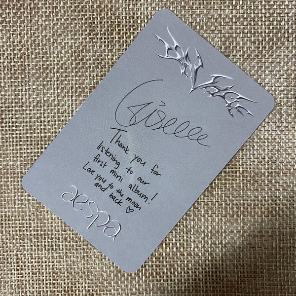 AESPA GISELLE [ SAVAGE Official Photocard ] Synk Dive Ver / New /+Gift