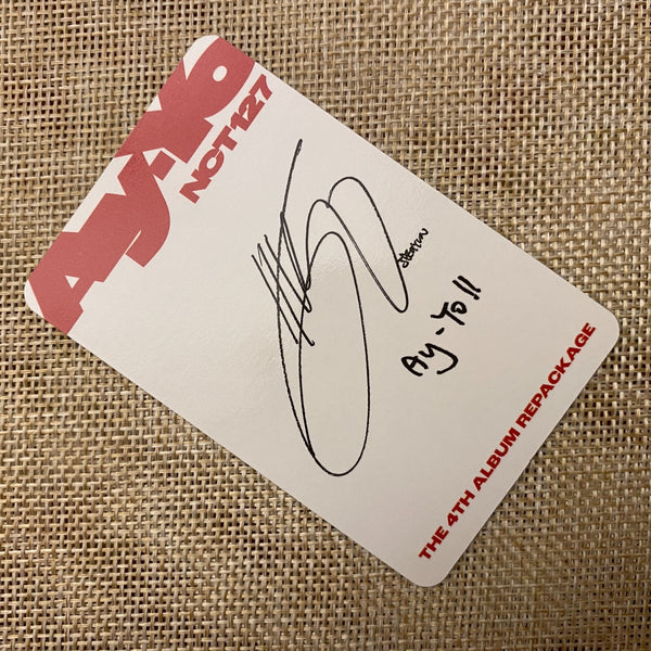 NCT 127 JAEHYUN [ Ay-Yo ] Official Photocard, SMINI Ver / New, Rare / Gift