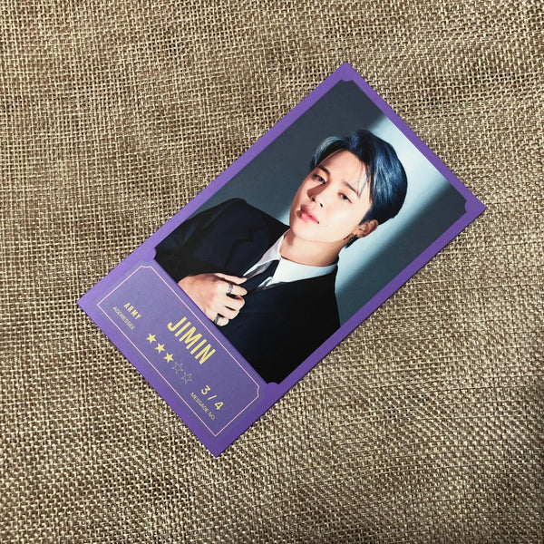BTS JIMIN 3/4 [BANG BANG CON The Live] Official Message Photo Photocard / New /G