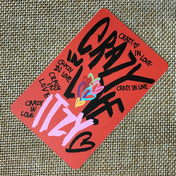 ITZY LIA #6 [ CRAZY IN LOVE ] Official Photocard, 1st Album / New / Gift