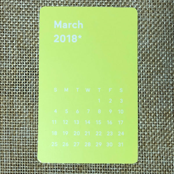 NCT MARK #2 [2018 Season's Greetings] Mini Calendar Official Photocard / Gift
