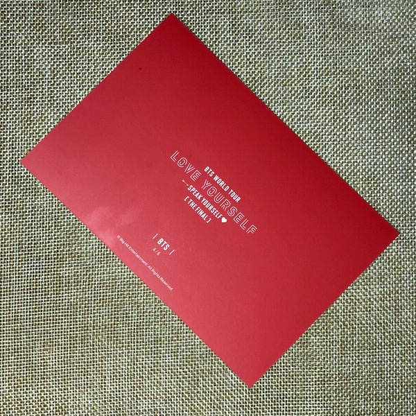 BTS V J-HOPE RM 4/6 [Speak Yourself The Final] Official Postcard Photo / Gift