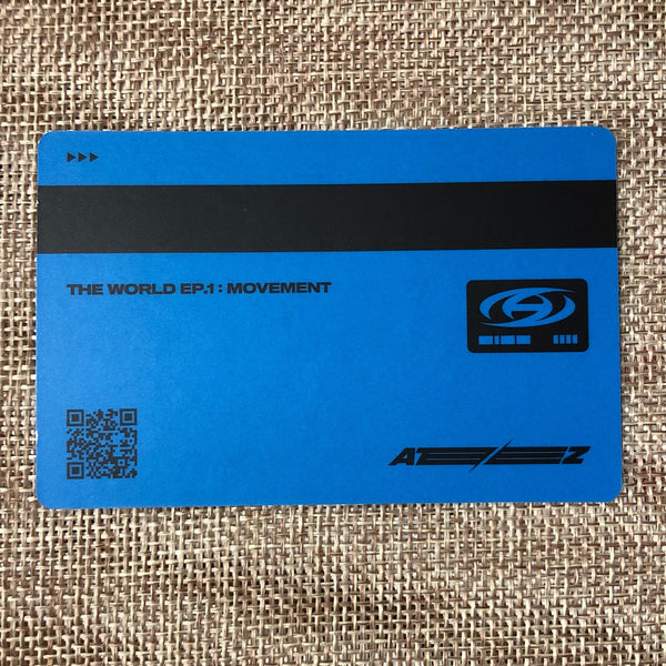 ATEEZ YUNHO [THE WORLD EP.1 : MOVEMENT] Official ID Card Photocard, A Ver. /+G